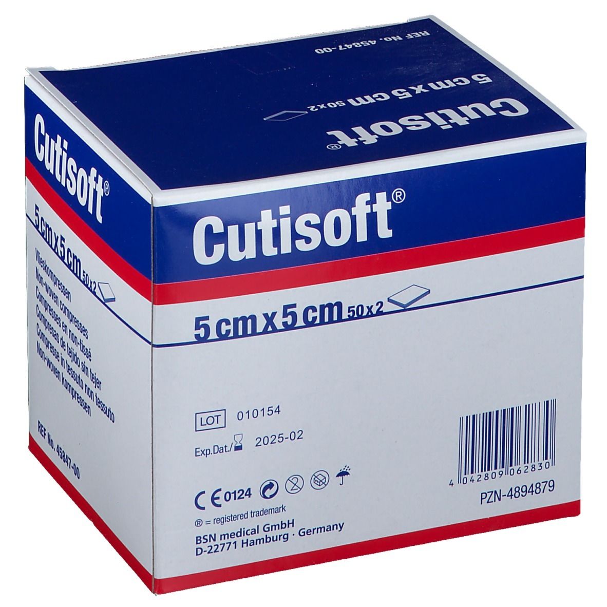 Cutisoft® Vliesstoffkompressen Steril 5 x 5 cm