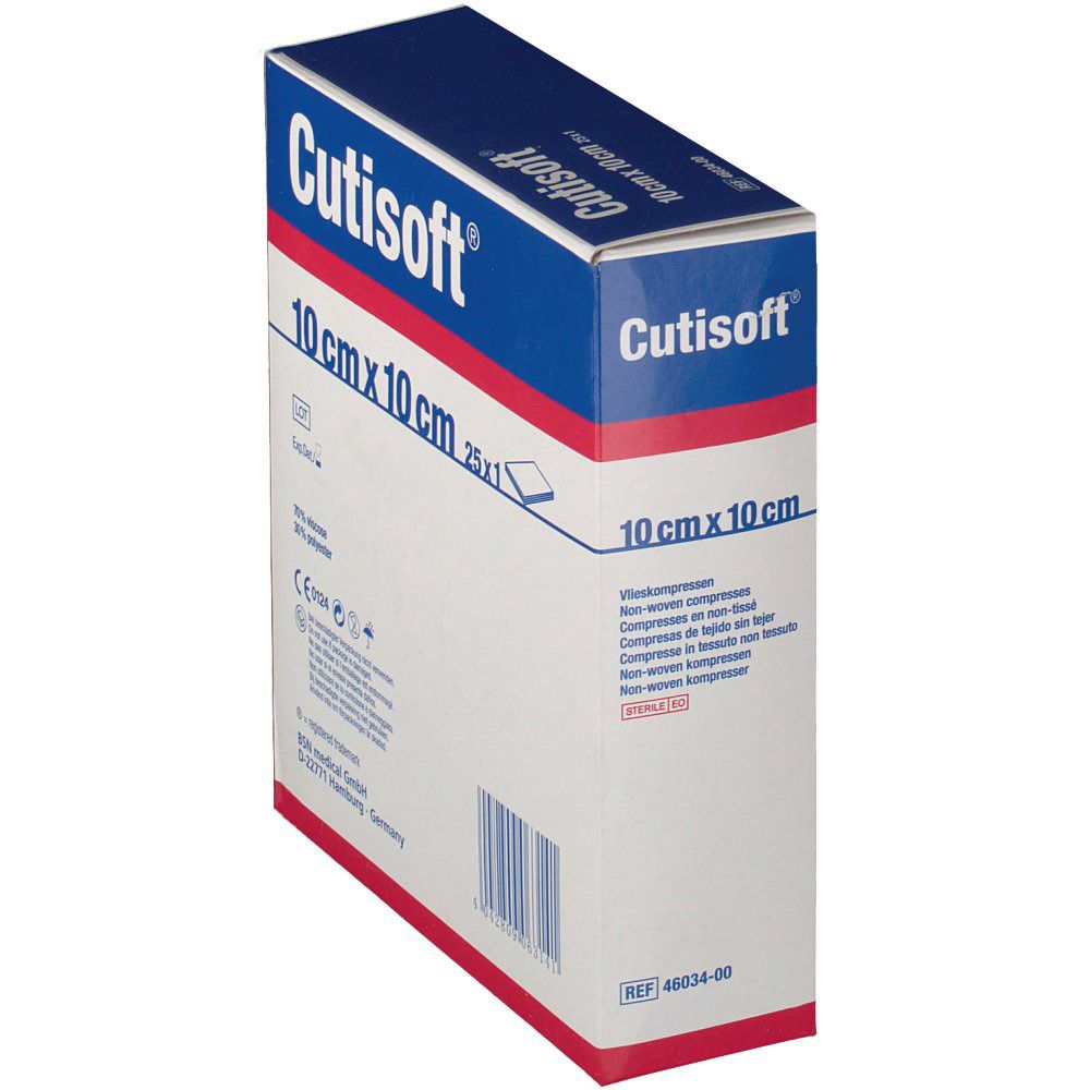 Cutisoft® Compresses en non-tissé Stériles 10 cm x 10 cm