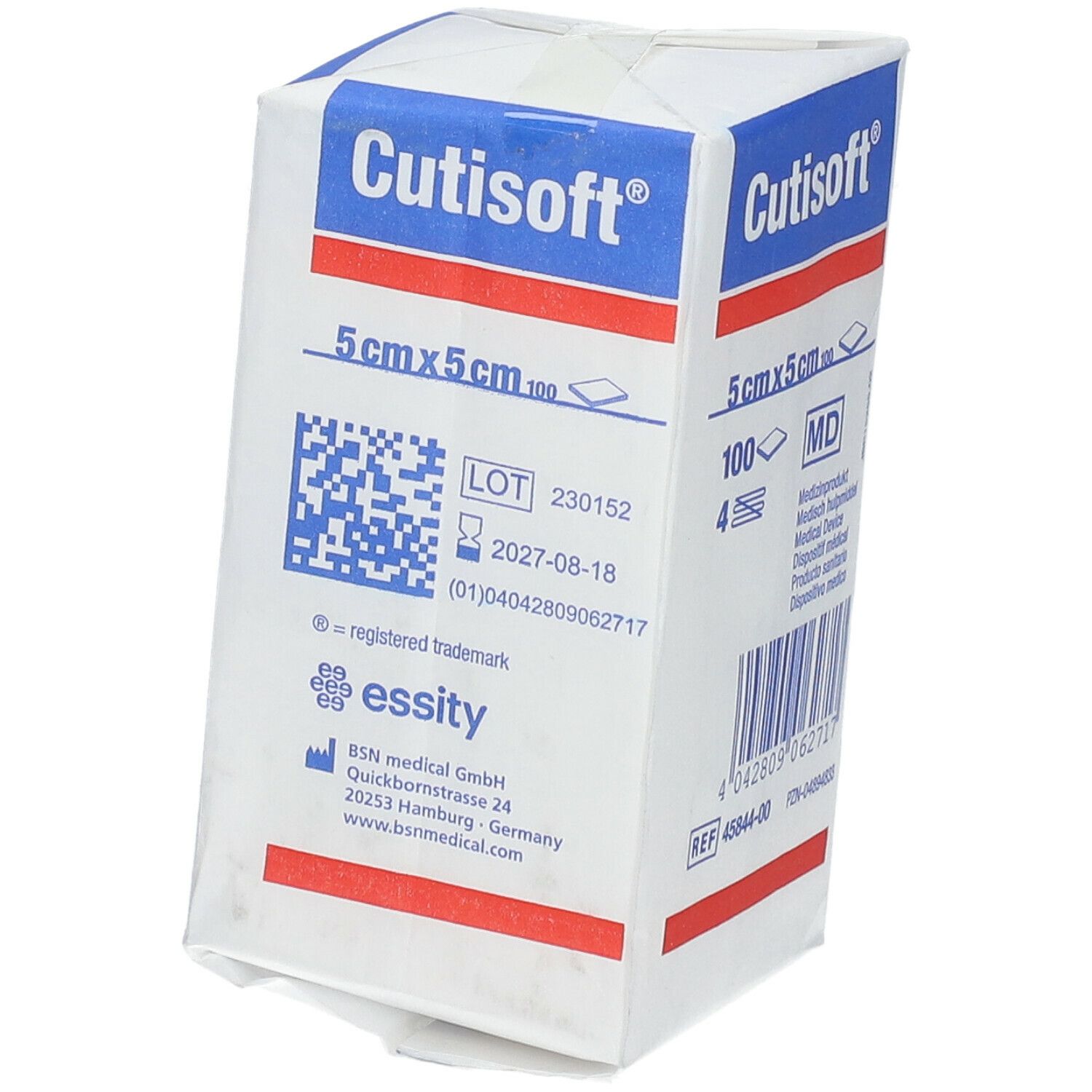 Cutisoft® Compresses en non-tissé non stériles 5 cm x 5 cm