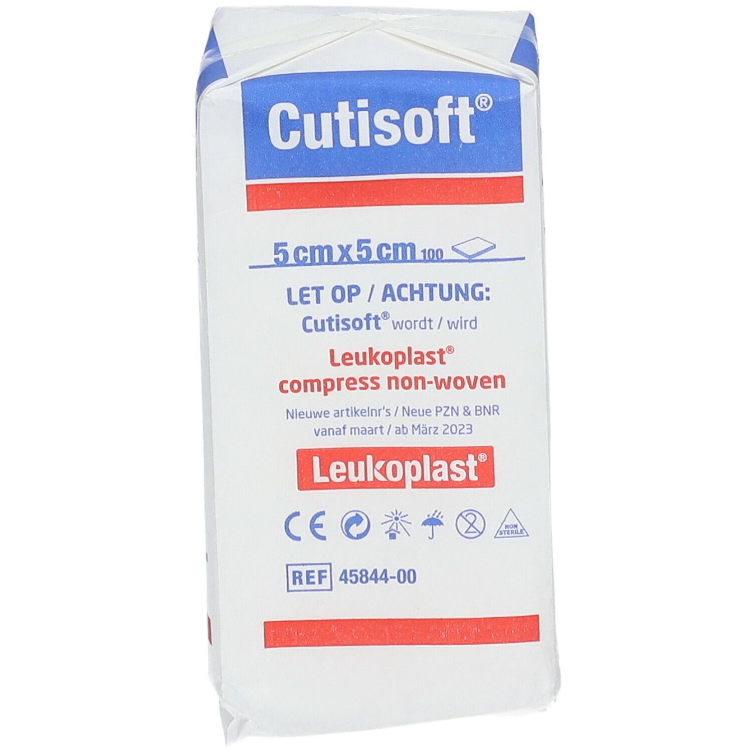 Cutisoft® Compresses en non-tissé non stériles 5 cm x 5 cm