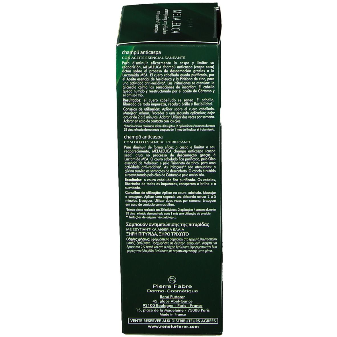 René Furterer MELALEUCA Shampooing Antipelliculaire Pellicules Sèches