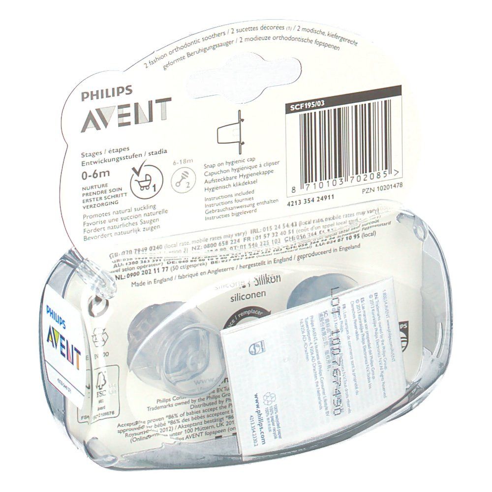 Avent Schnuller Fashion Affe Blume 0-6 Monaten