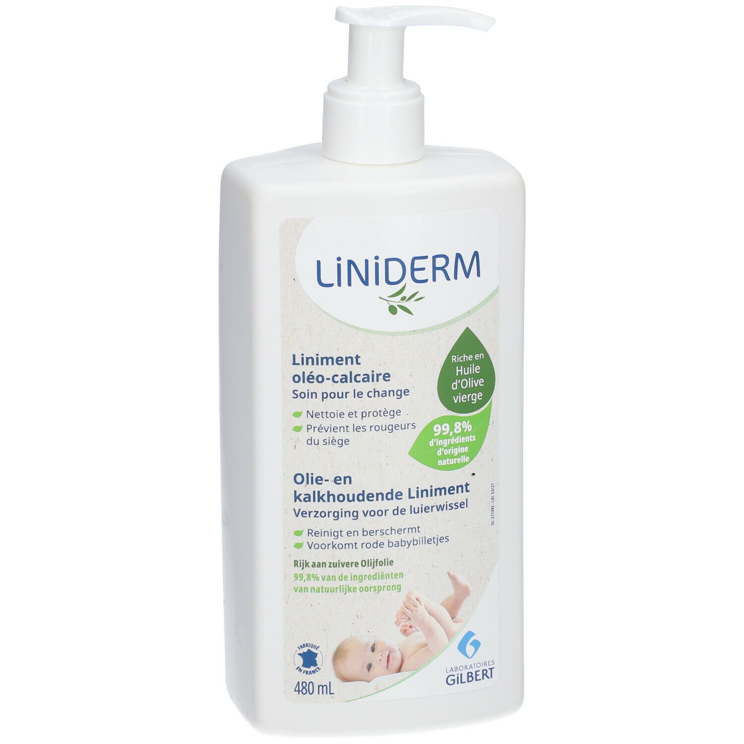 Liniderm Liniment Huile d'Olive Eau de Chaux