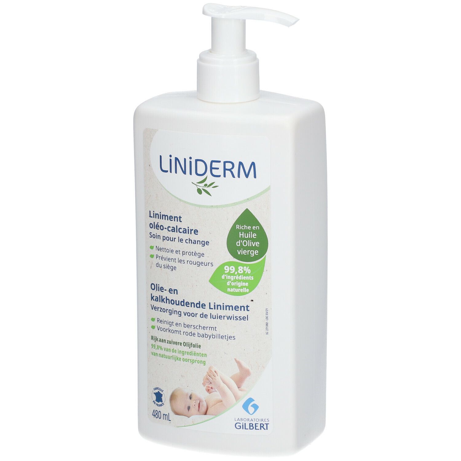 Liniderm Liniment Huile d'Olive Eau de Chaux