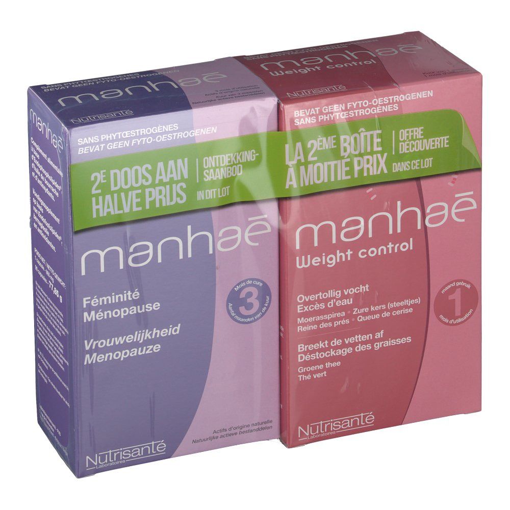 Nutrisanté manhaé Menopause +  Nutrisanté manhaé Weight Control
