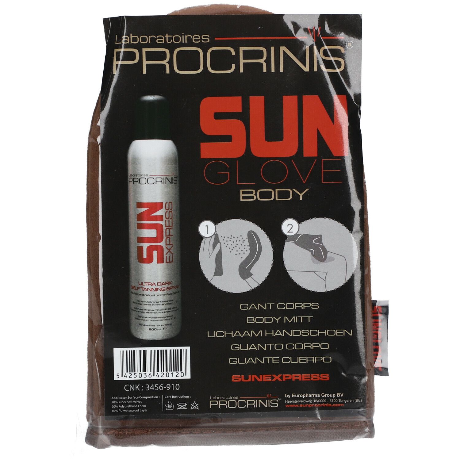 PROCRINIS® SUNGLOVE Laboratories Körperhandschuh