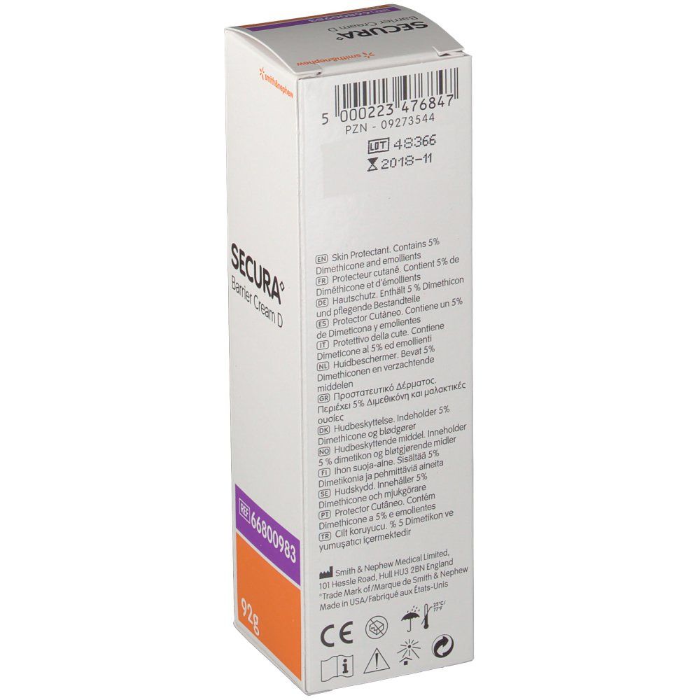 smith & nephew SECURA Hautschutz Creme