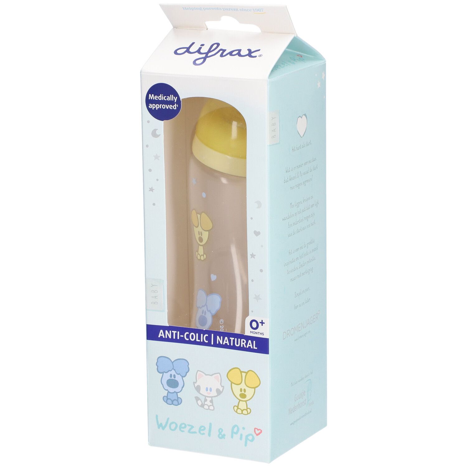difrax® Flasche S Anti-Kolik Natural