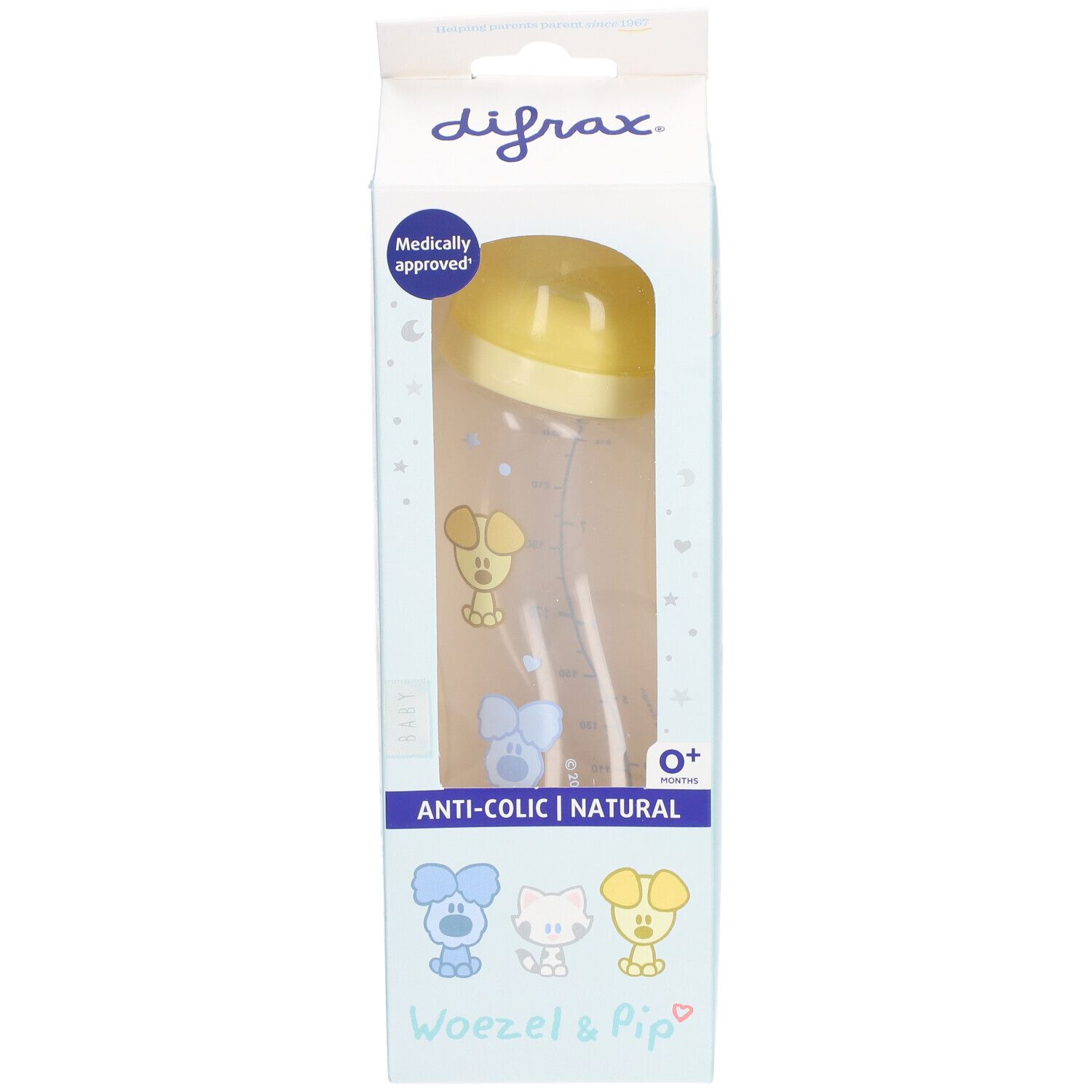 difrax® Flasche S Anti-Kolik Natural