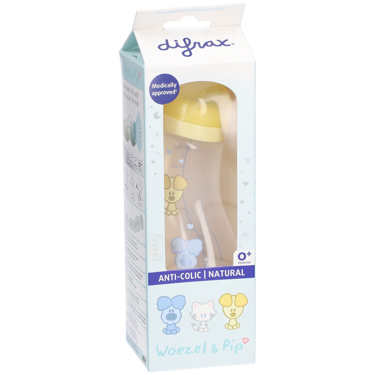 difrax® Flasche S Anti-Kolik Natural