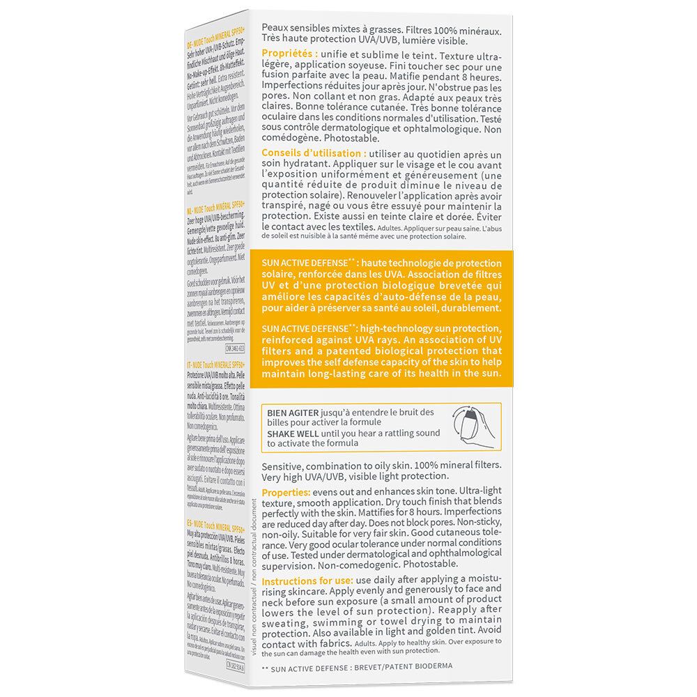 BIODERMA Photoderm NUDE Touch Wet LSF 50+