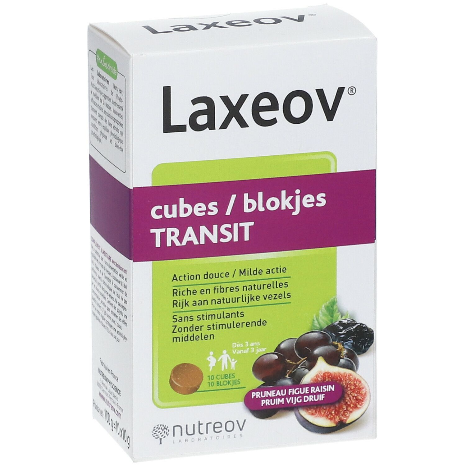 LAXEOV® Würfel Transit express® Pflaume Feigen Traubenfeige