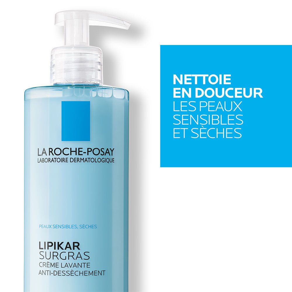 LA ROCHE-POSAY LIPIKAR Surgras Crème lavante anti-dessèchement
