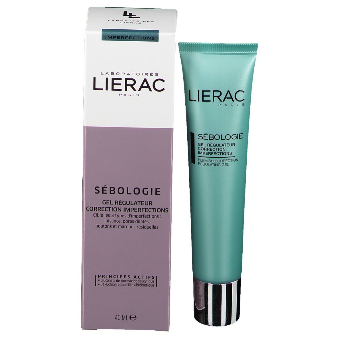 LIERAC Sébologie Gel régulateur correction imperfections