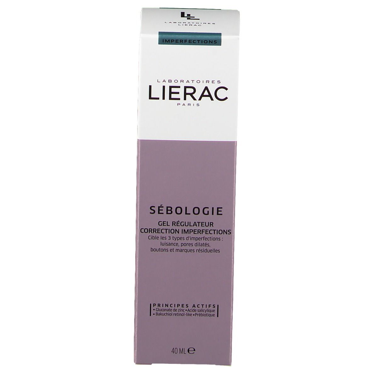 LIERAC Sébologie Gel régulateur correction imperfections