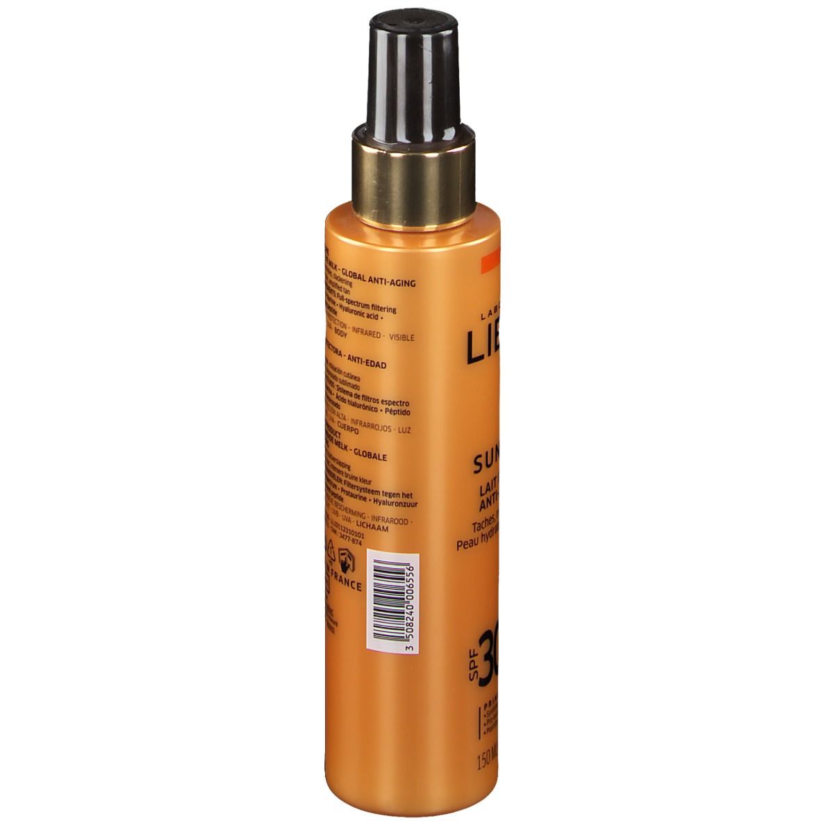 LIERAC SUNISSIME Lait protecteur vitalisant anti-âge SPF 30