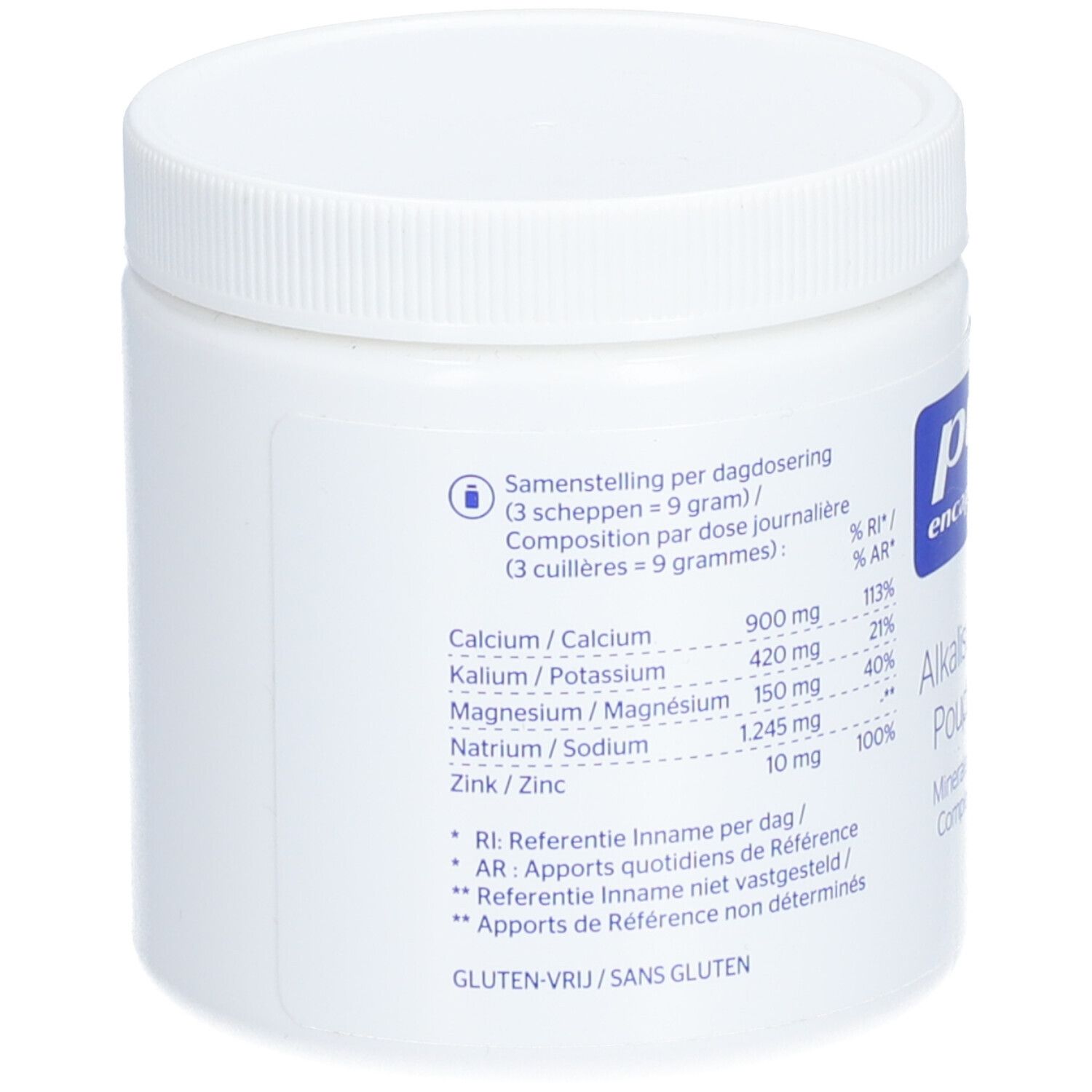 Pure Encapsulations Poudre Alcaline Pure 365