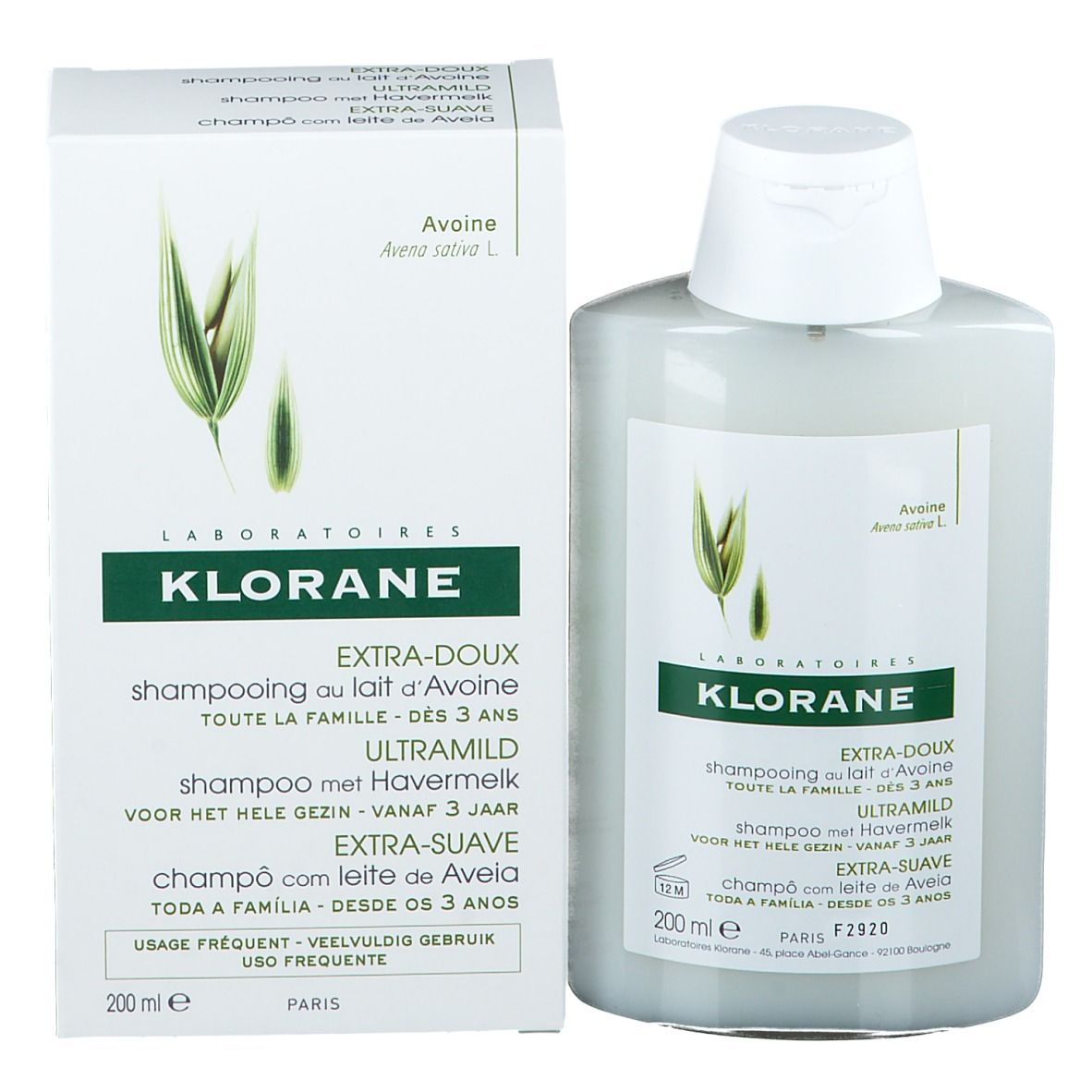 KLORANE Extramildes Shampoo mit Hafermilch