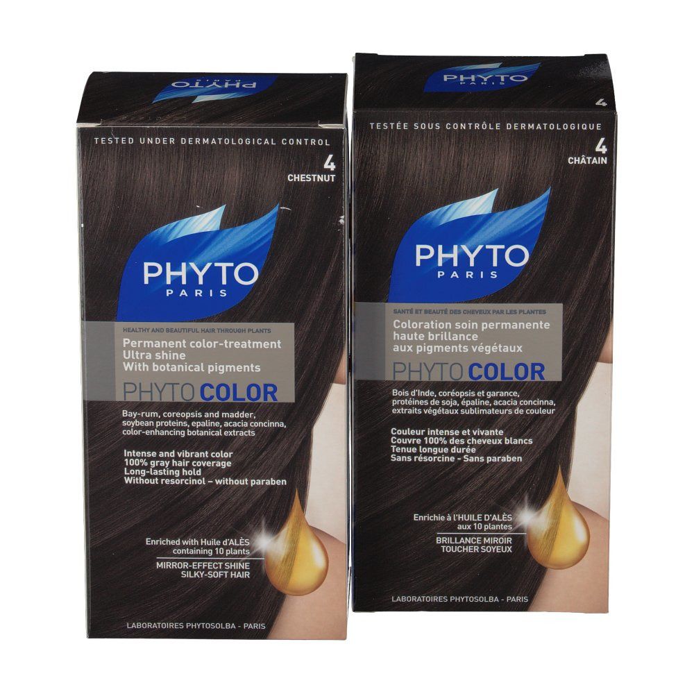 PHYTOCOLOR Coloration permanente 4 Châtain