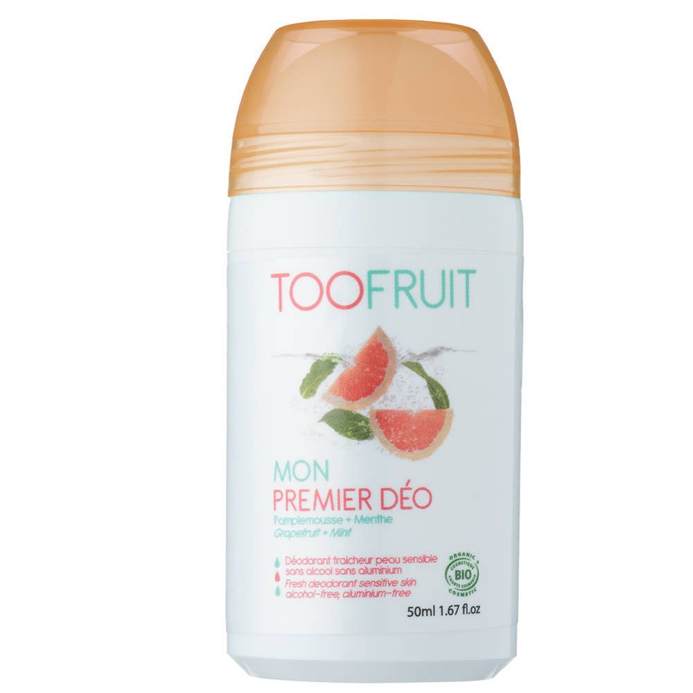 TOOFRUIT Mon Premier Déo Roll-On Pamplemousse - Menthe Bio