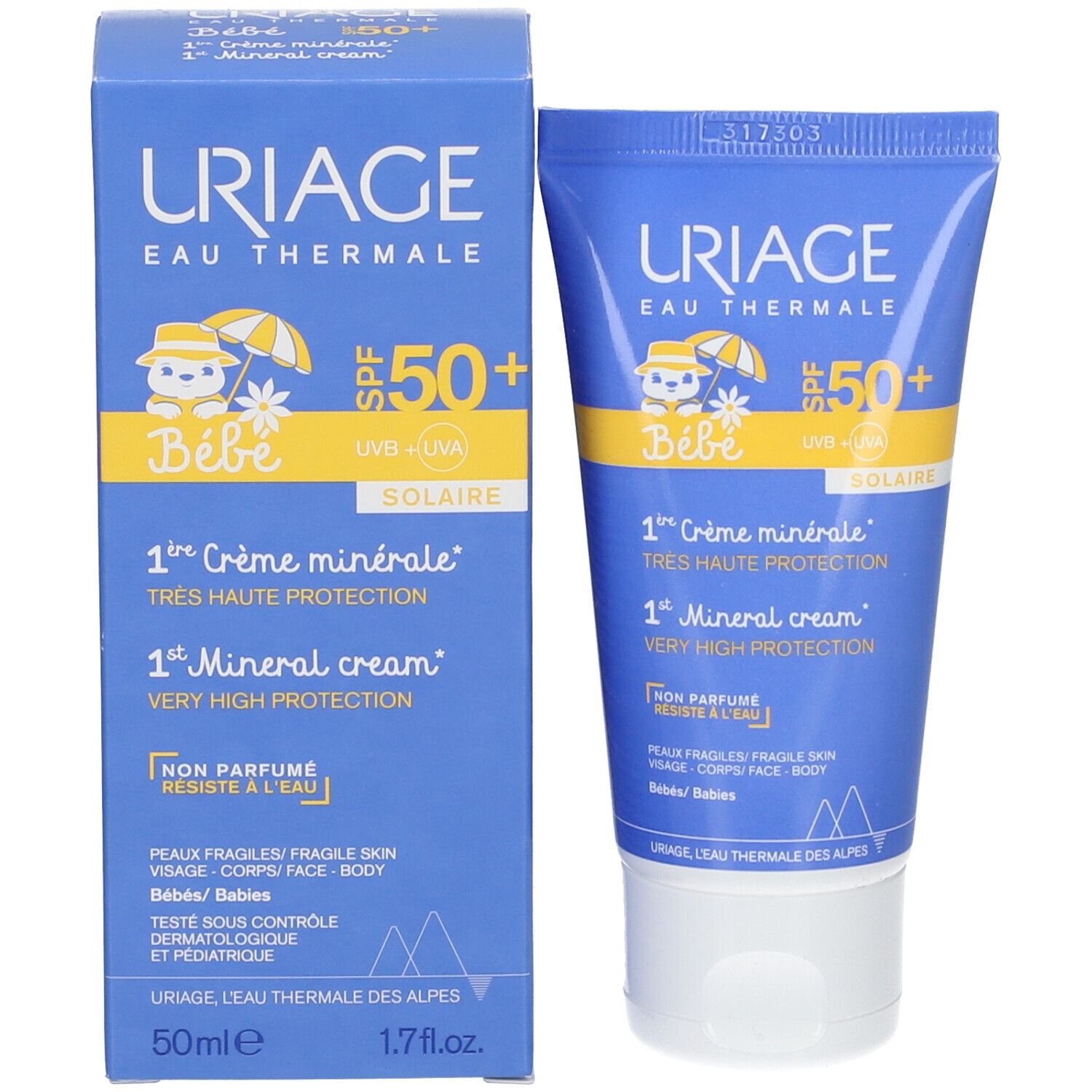 Uriage Baby 1. Mineral-Creme SPF50++