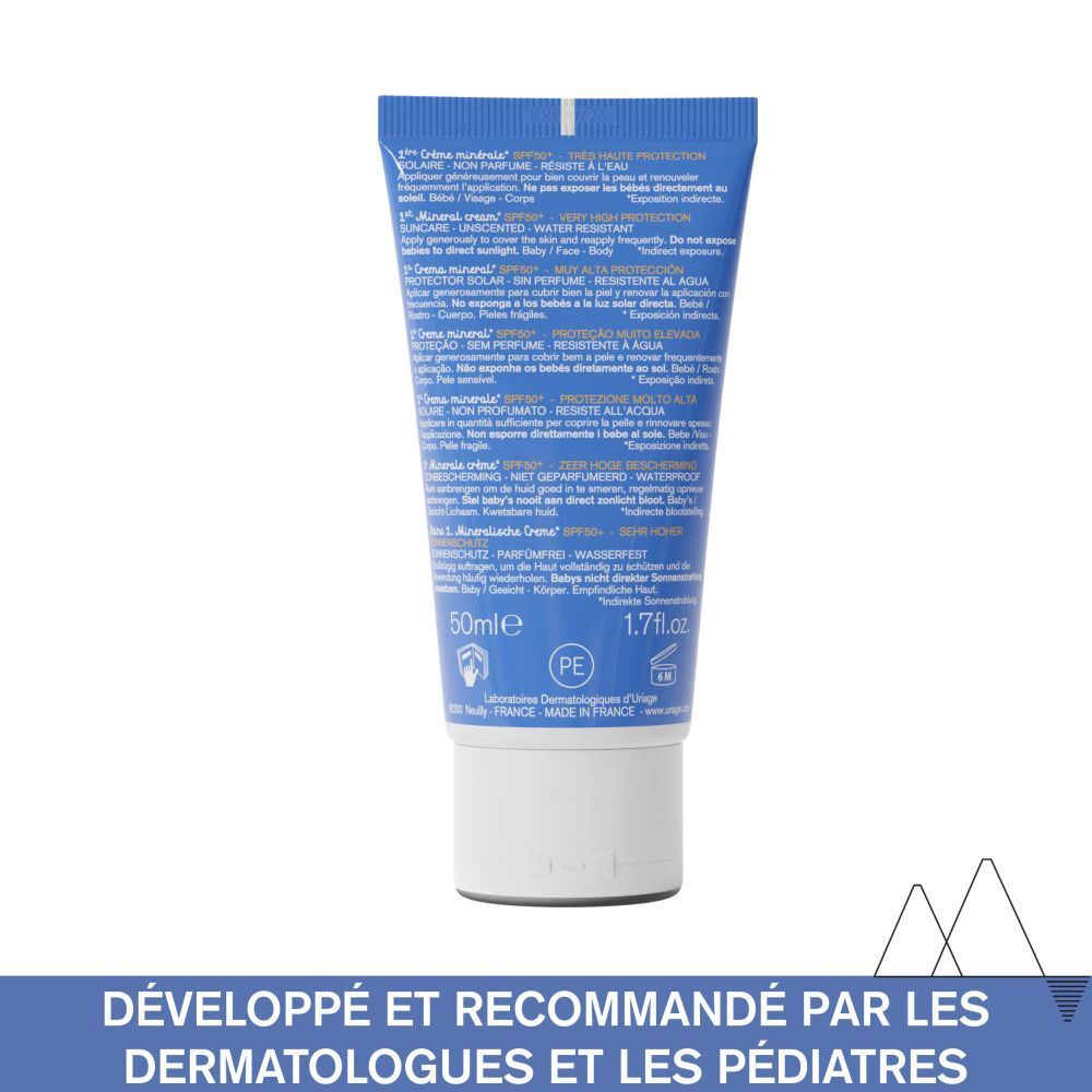 Uriage Bébé 1ère Crème minérale SPF50+