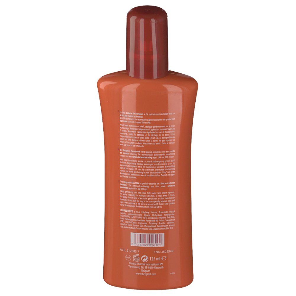 Bergasol Zonnemelk SPF10 Nieuwe Formule