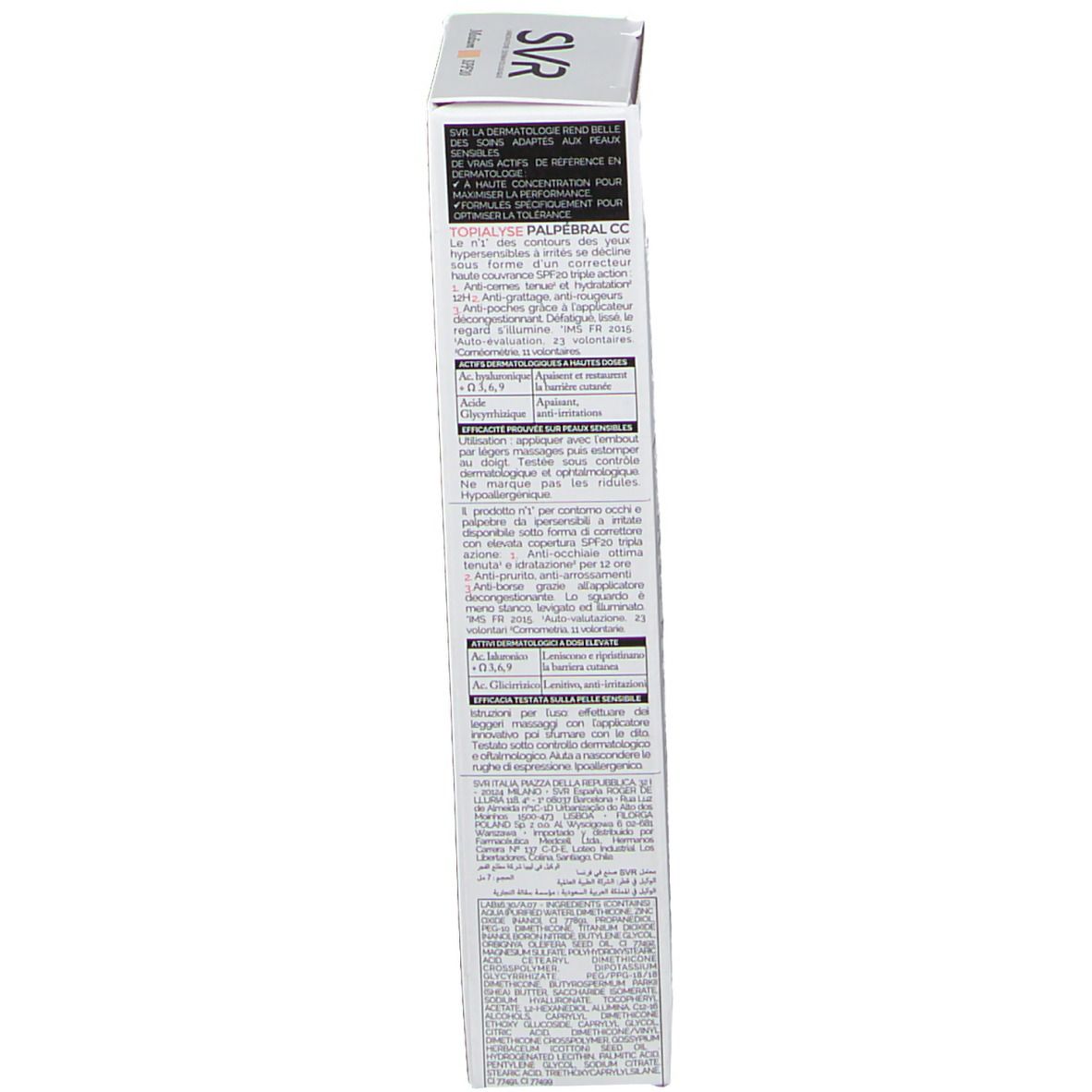 SVR Topialyse Palpébral CC medium SPF 20
