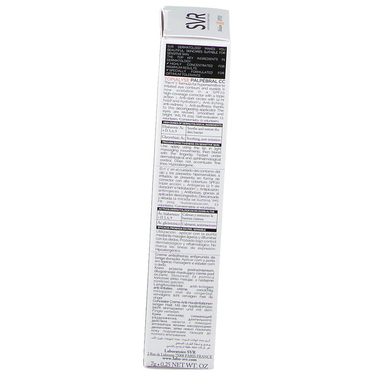 SVR Topialyse Palpébral CC medium SPF 20