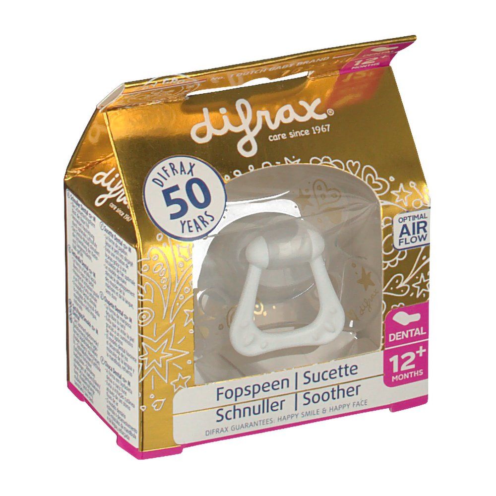 difrax® Schnuller - Dental - Gold +12 Monate