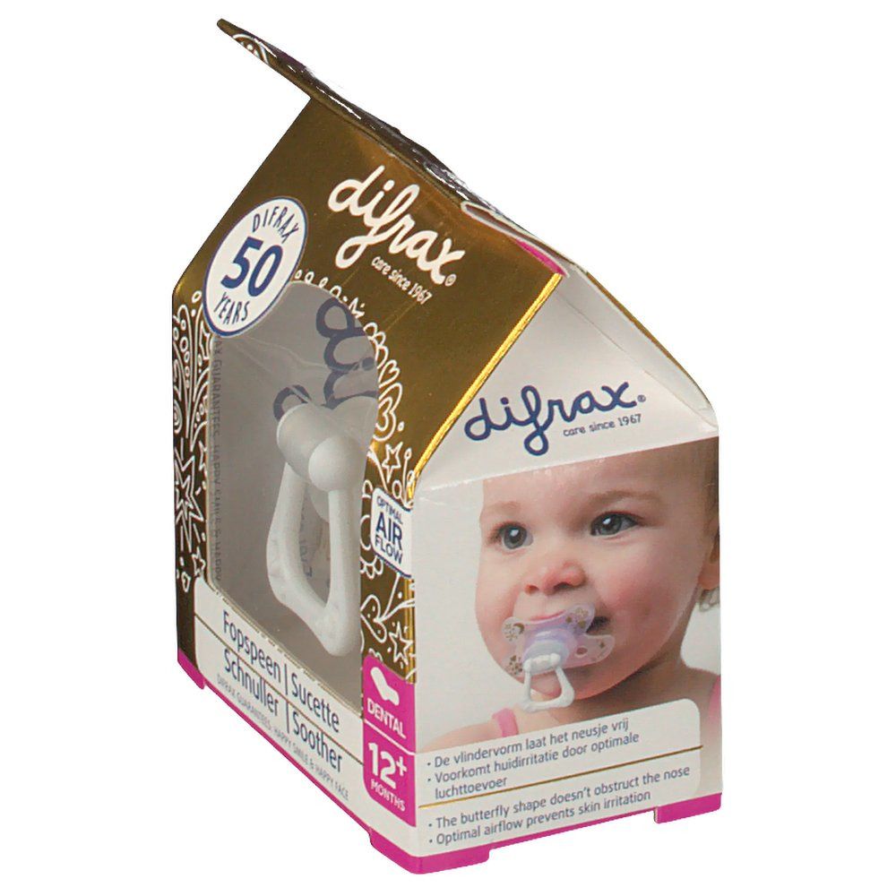 difrax® Schnuller - Dental - Gold +12 Monate