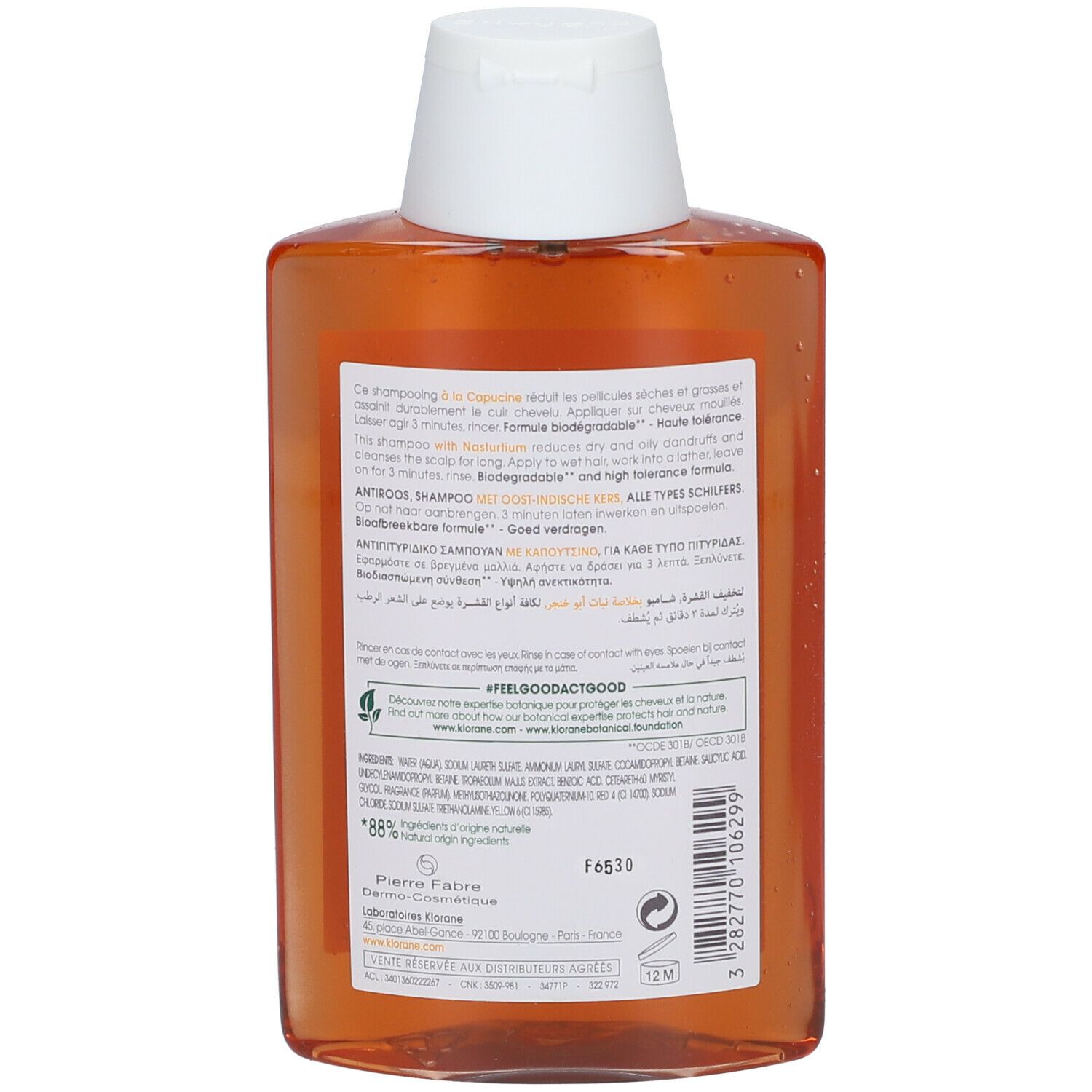 KLORANE Shampoo mit Kapuzinerkresse 200 ml Redcare Apotheke