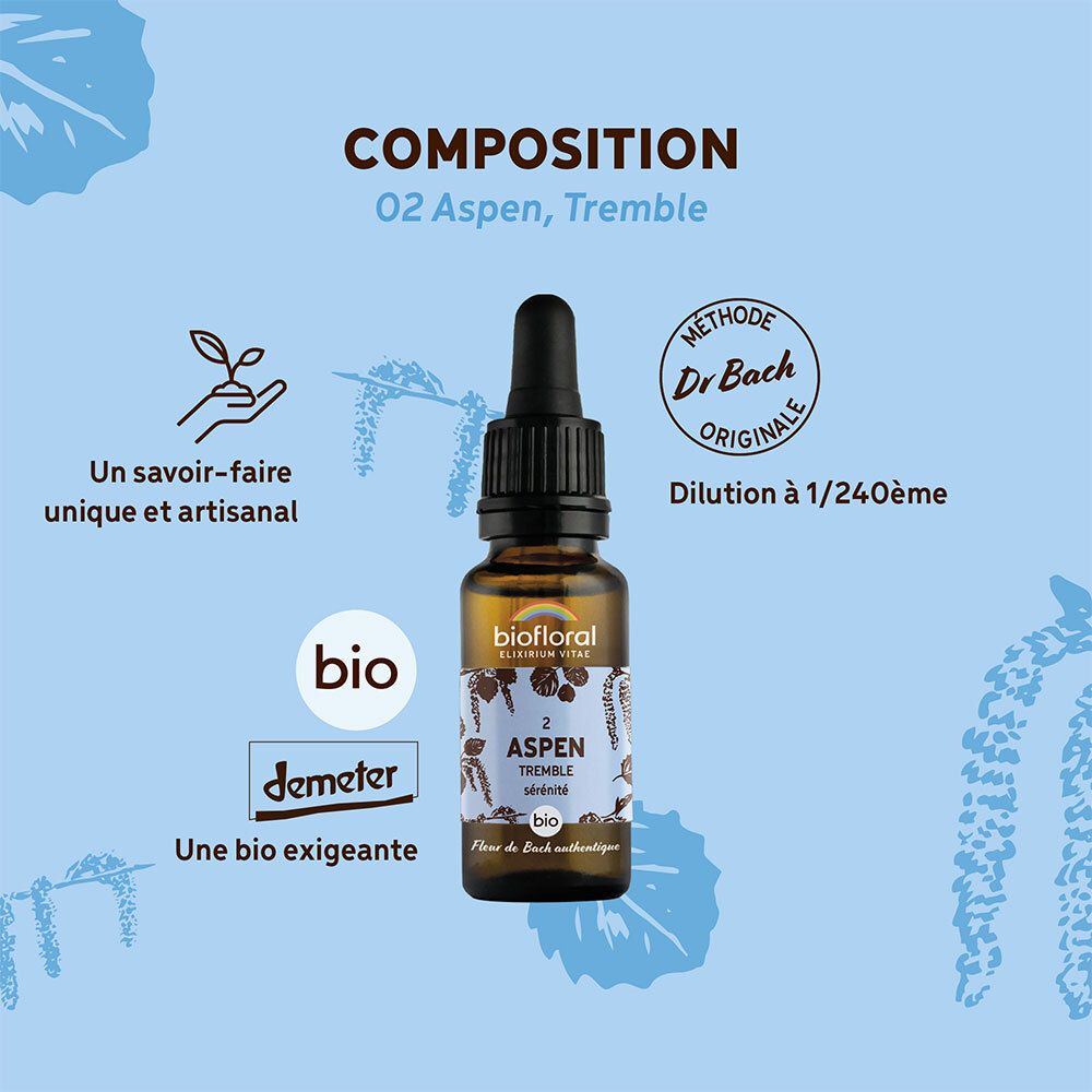 BIOFLORAL 02 - Aspen - Tremble - 20 ml