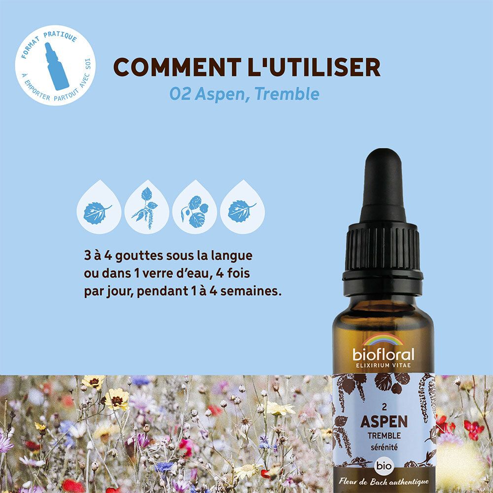 BIOFLORAL 02 - Aspen - Tremble - 20 ml