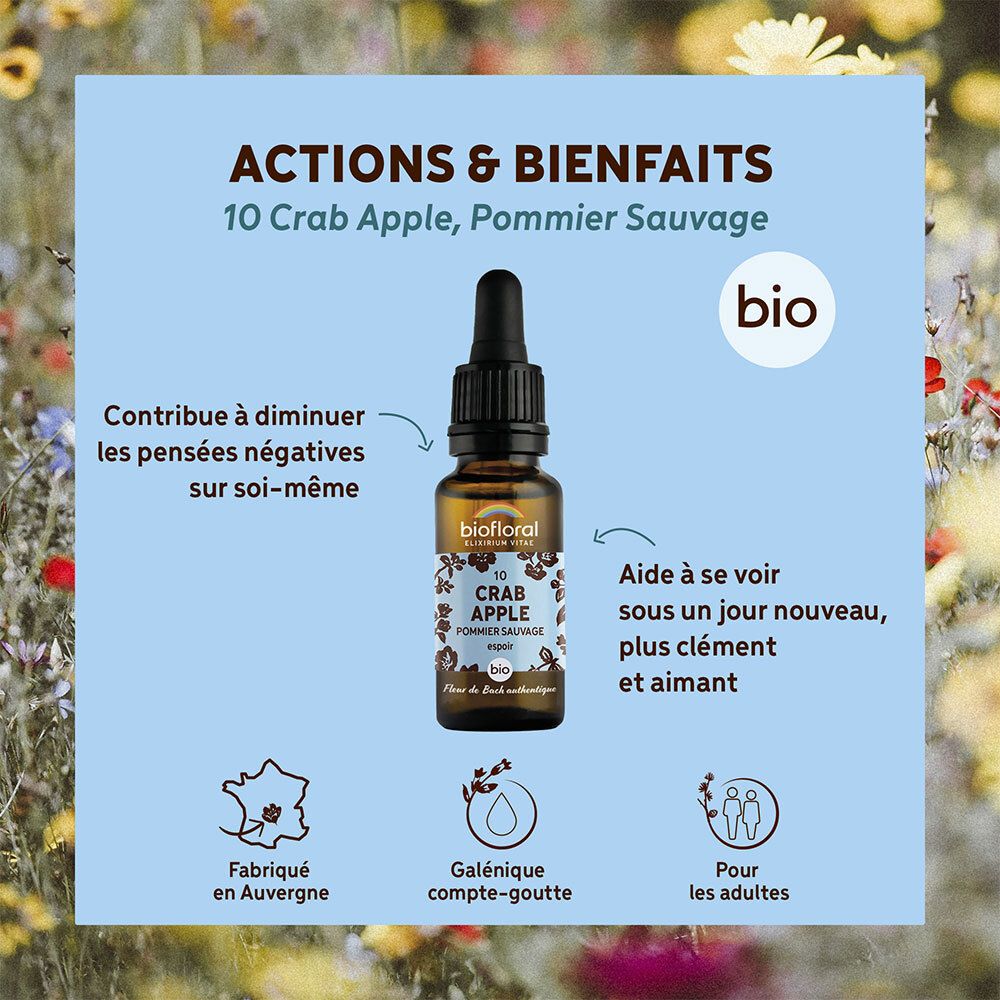BIOFLORAL 10 - Crab apple - Wildapfel - 20 ml