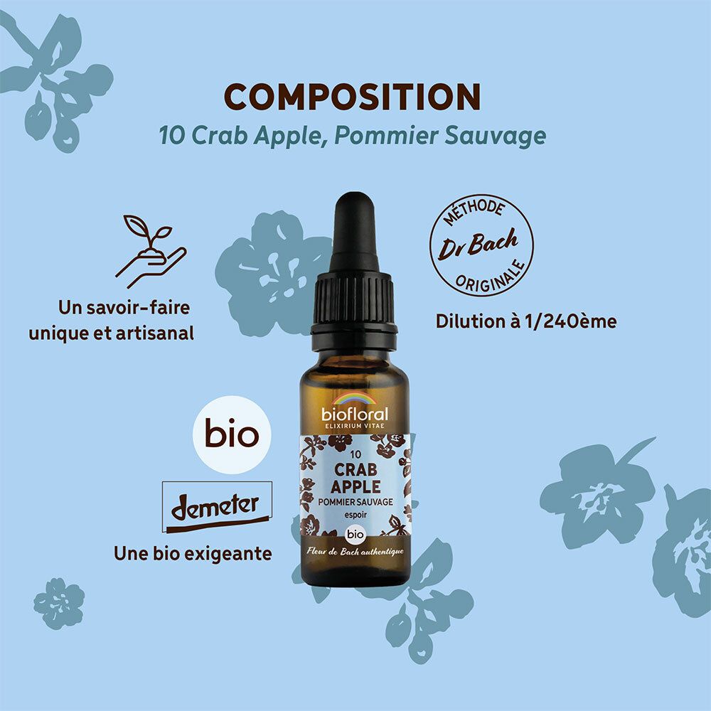 BIOFLORAL 10 - Crab apple - Wildapfel - 20 ml