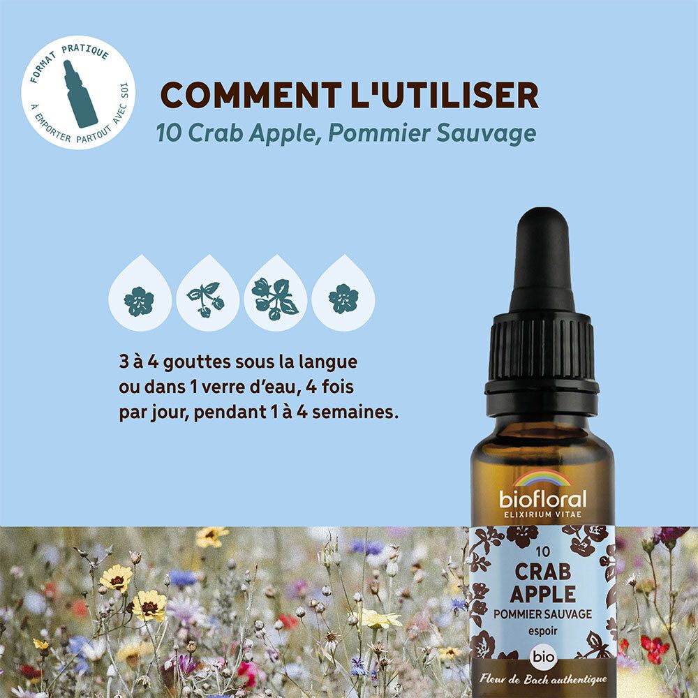 BIOFLORAL 10 - Crab apple - Wildapfel - 20 ml