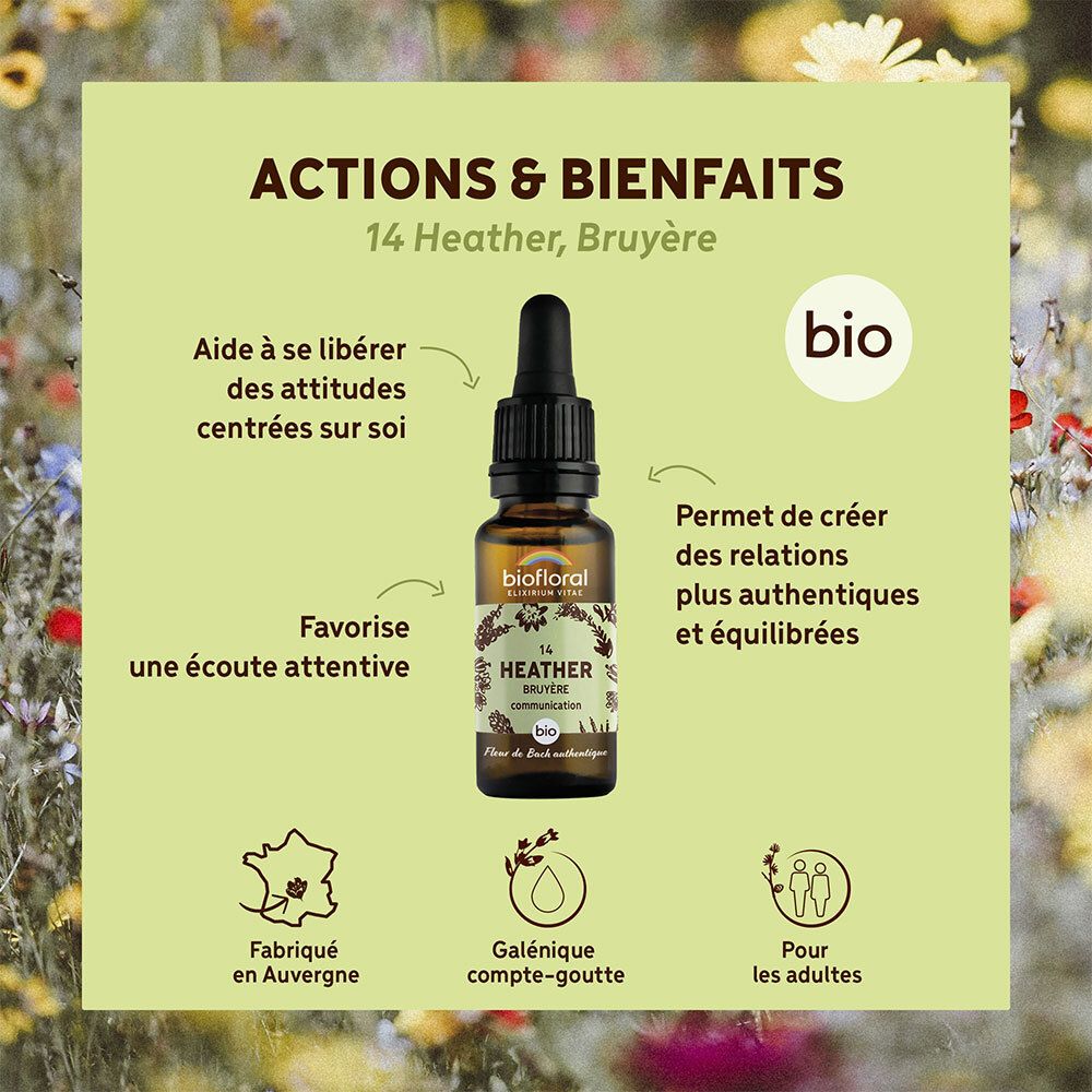 BIOFLORAL 14 - Heather - Bruyère - 20 ml