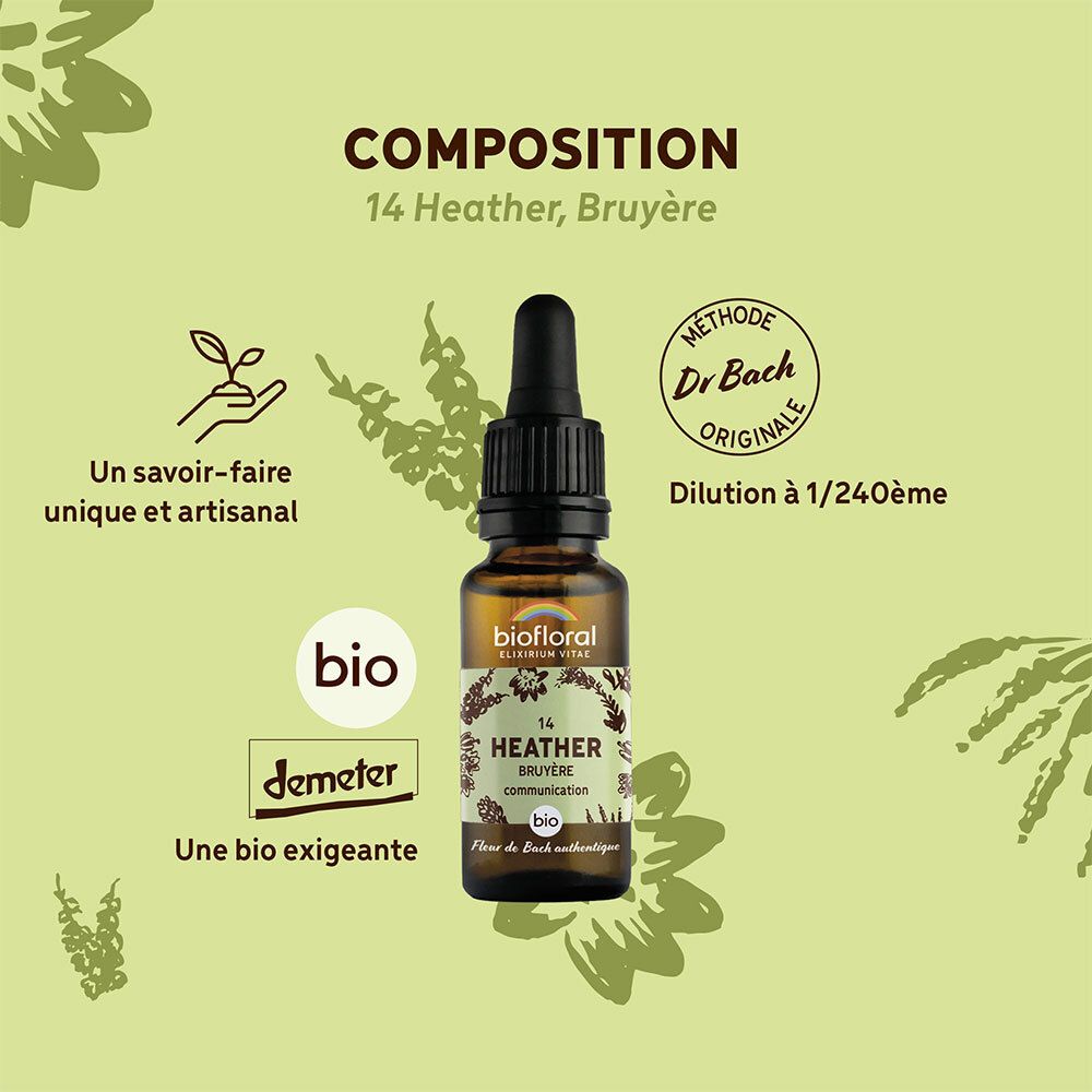 BIOFLORAL 14 - Heather - Bruyère - 20 ml