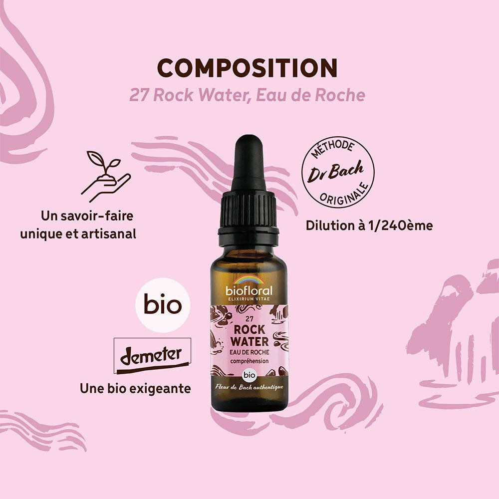 BIOFLORAL 27 - Felsenwasser - Eau de roche - 20 ml
