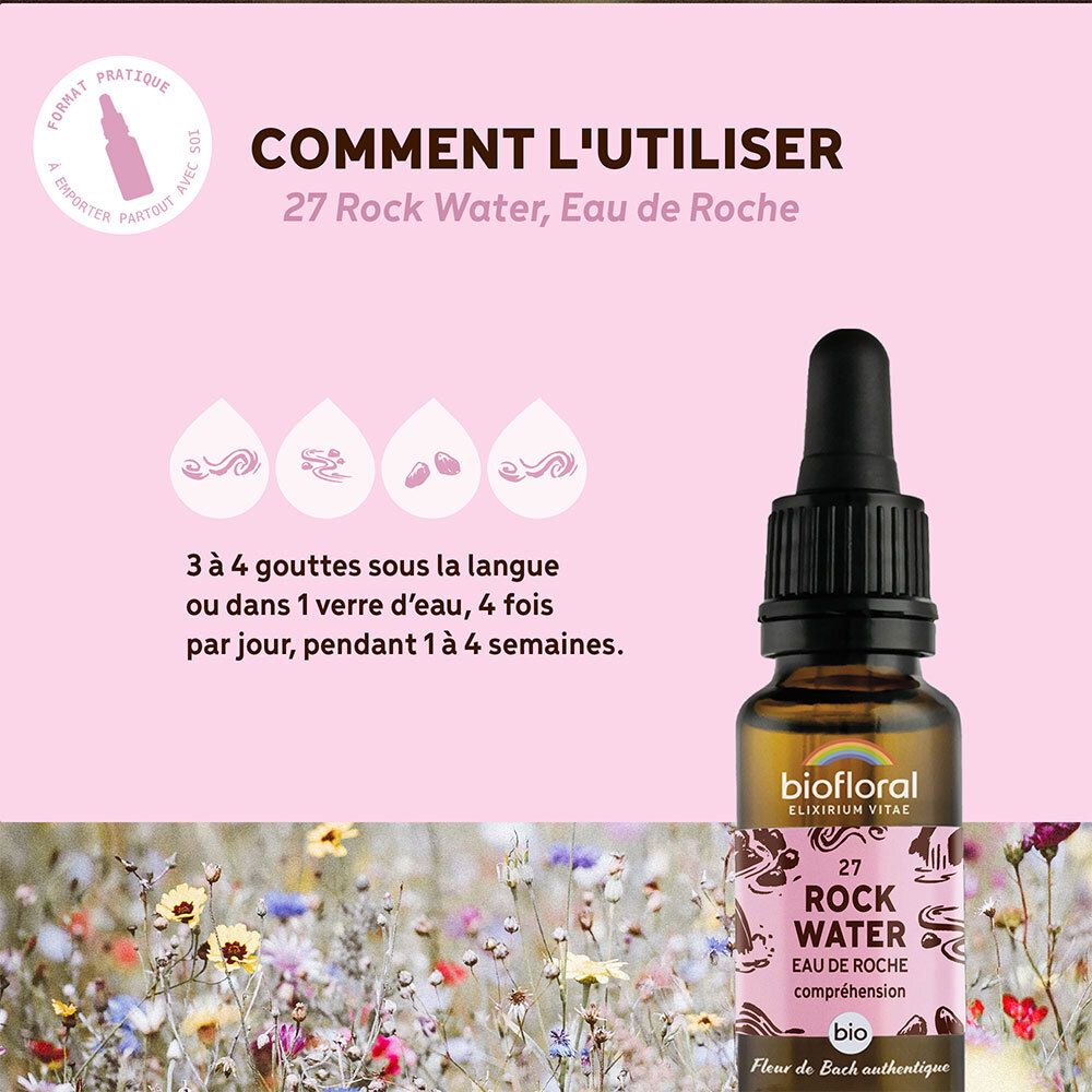 BIOFLORAL 27 - Felsenwasser - Eau de roche - 20 ml