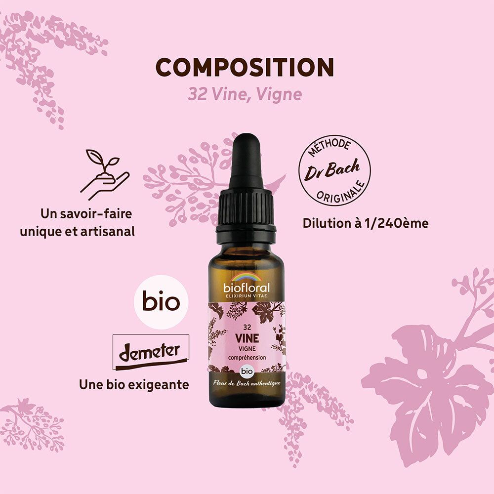 BIOFLORAL 32 - Weinrebe - Vigne - 20 ml