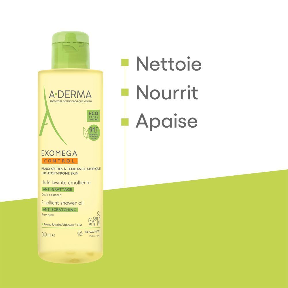 A-Derma EXOMEGA CONTROL Huile lavante émolliente