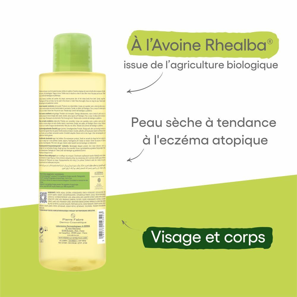 A-Derma EXOMEGA CONTROL Huile lavante émolliente