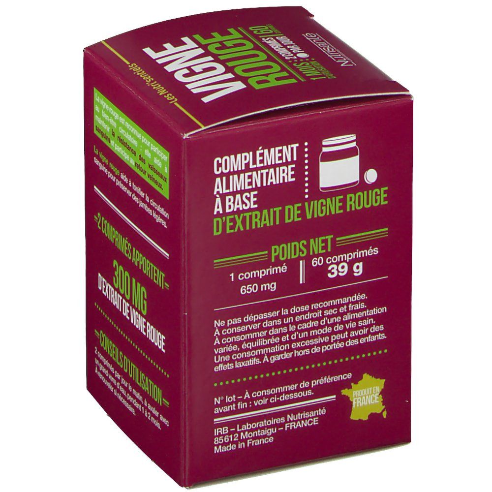 Les Nutri'sentiels Vigne Rouge