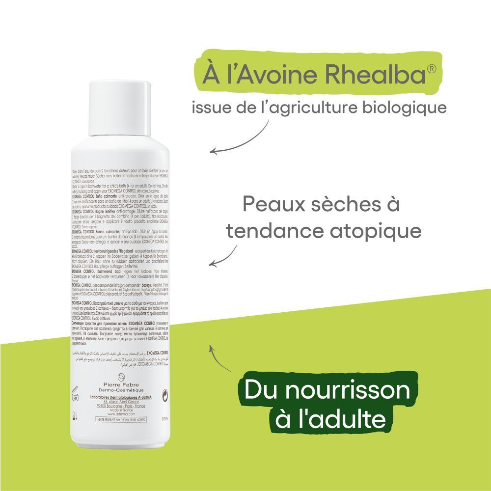 A-DERMA EXOMEGA CONTROL Bain apaisant