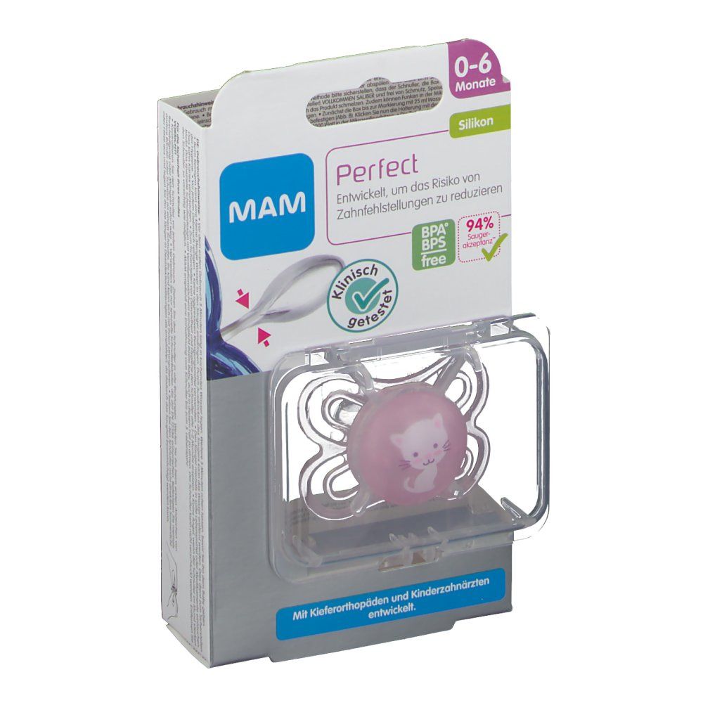 MAM Perfect Sucette silicone (0-6 mois)
