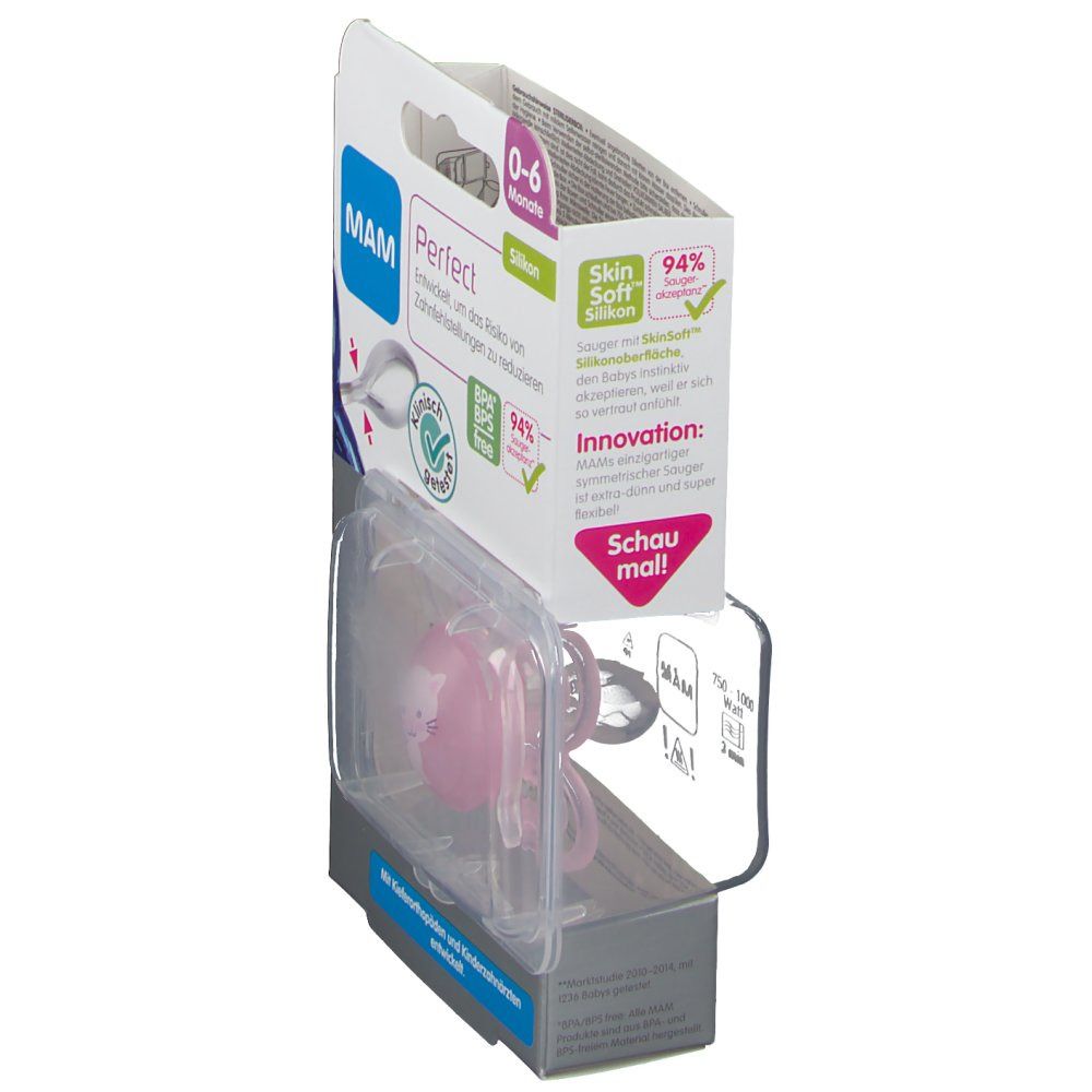 MAM Perfect Sucette silicone (0-6 mois)
