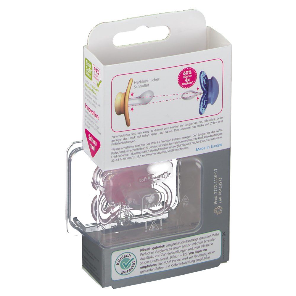 MAM Perfect Sucette silicone (0-6 mois)
