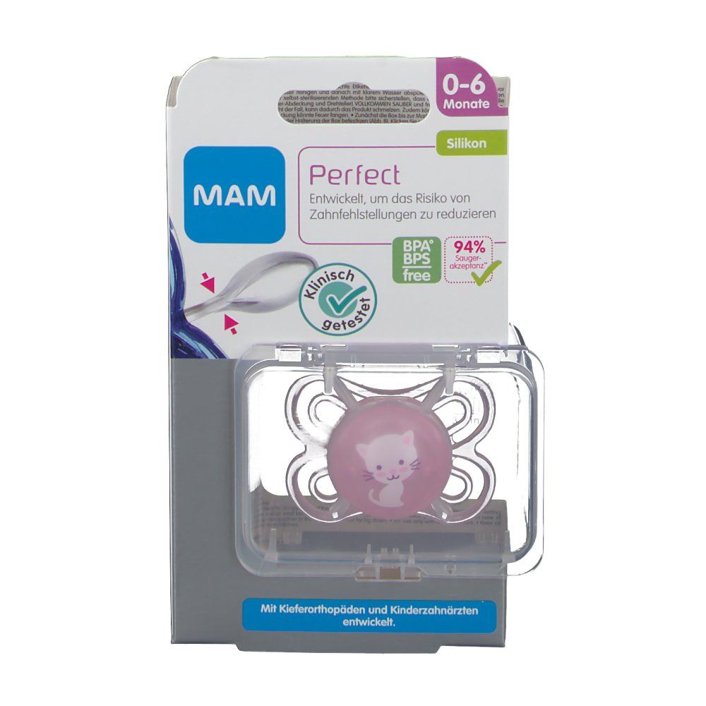 MAM Perfect Sucette silicone (0-6 mois)